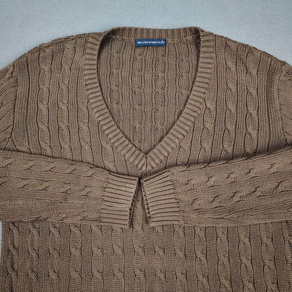 Brandy Melville Sweaters - Brandy Melville Cable Knit Sweater Women OS (Medium) Brown Preppy Academia